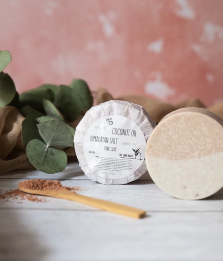 Απολεπιστικό σαπούνι με Αλάτι Ιμαλαϊων, Μοσχολέμονο & Περγαμόντο