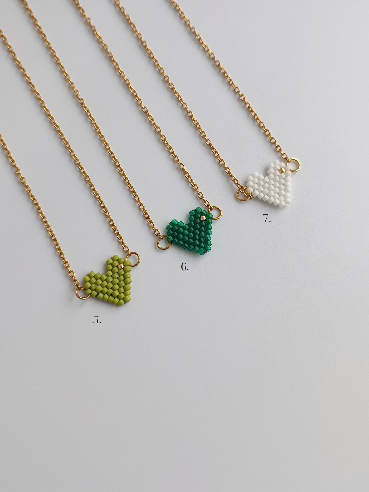 Κολιέ Καρδιά Με Χάντρες Miyuki 