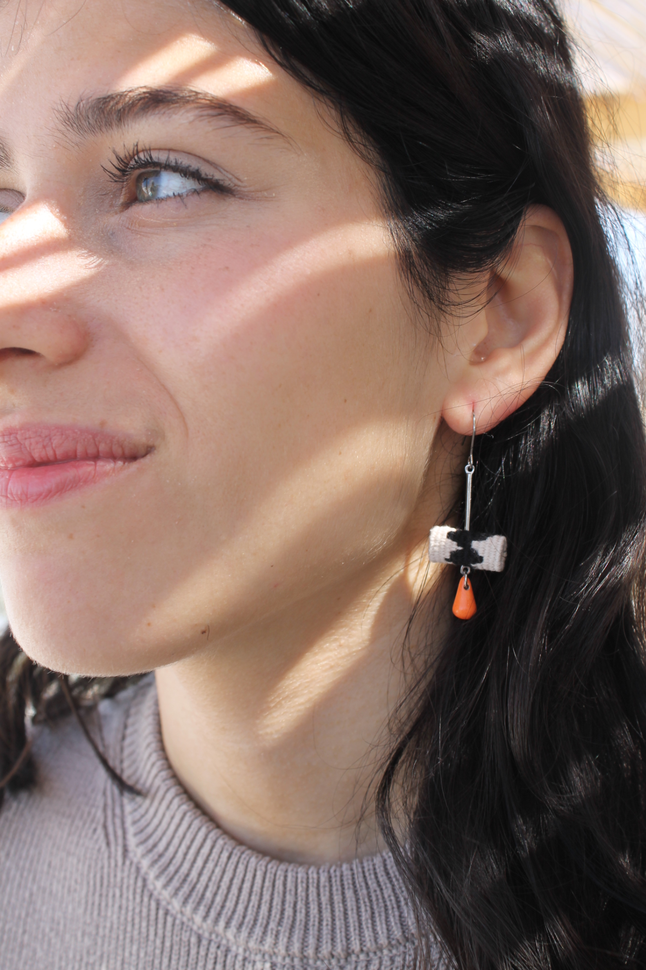 Υφαντά σκουλαρίκια