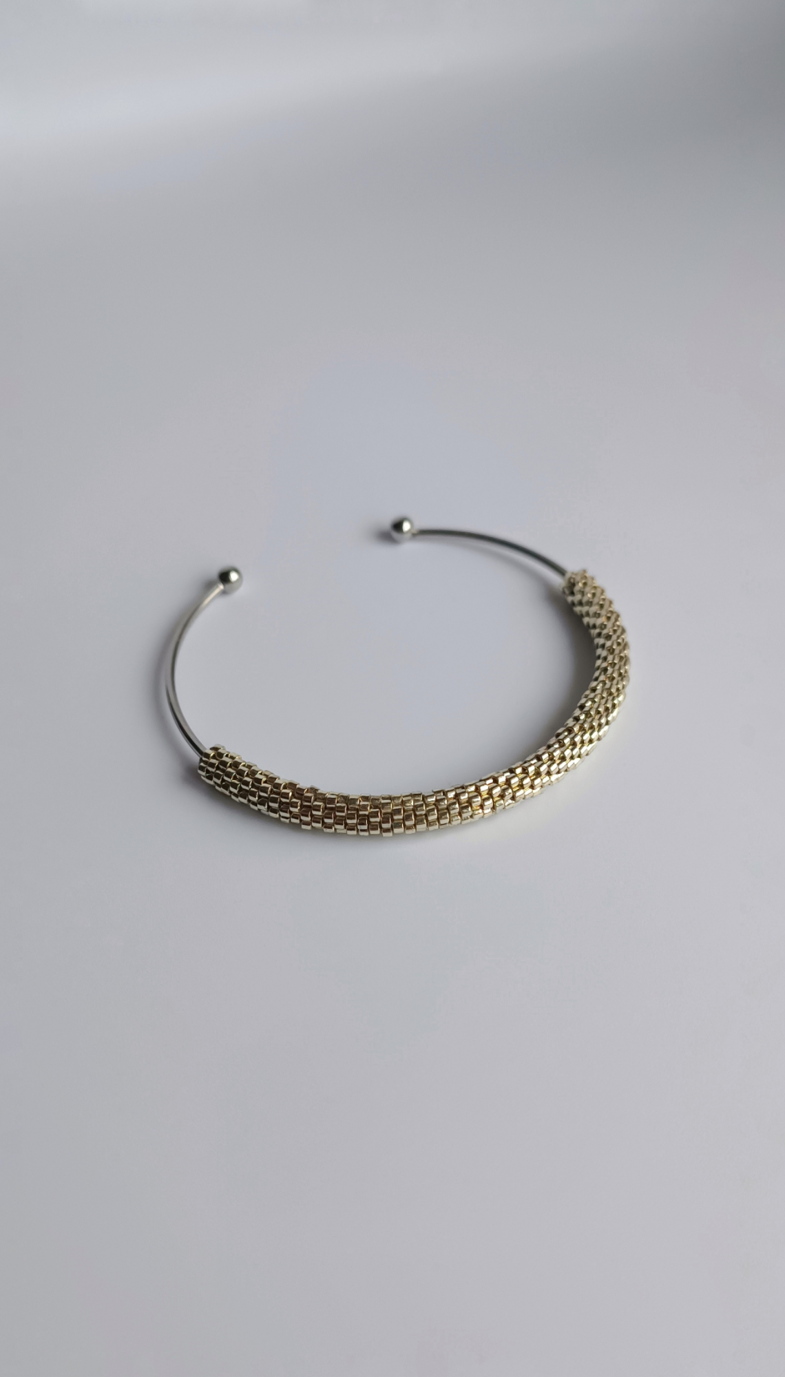 Βραχιόλι Χειροπέδα Με Χάντρες Miyuki  