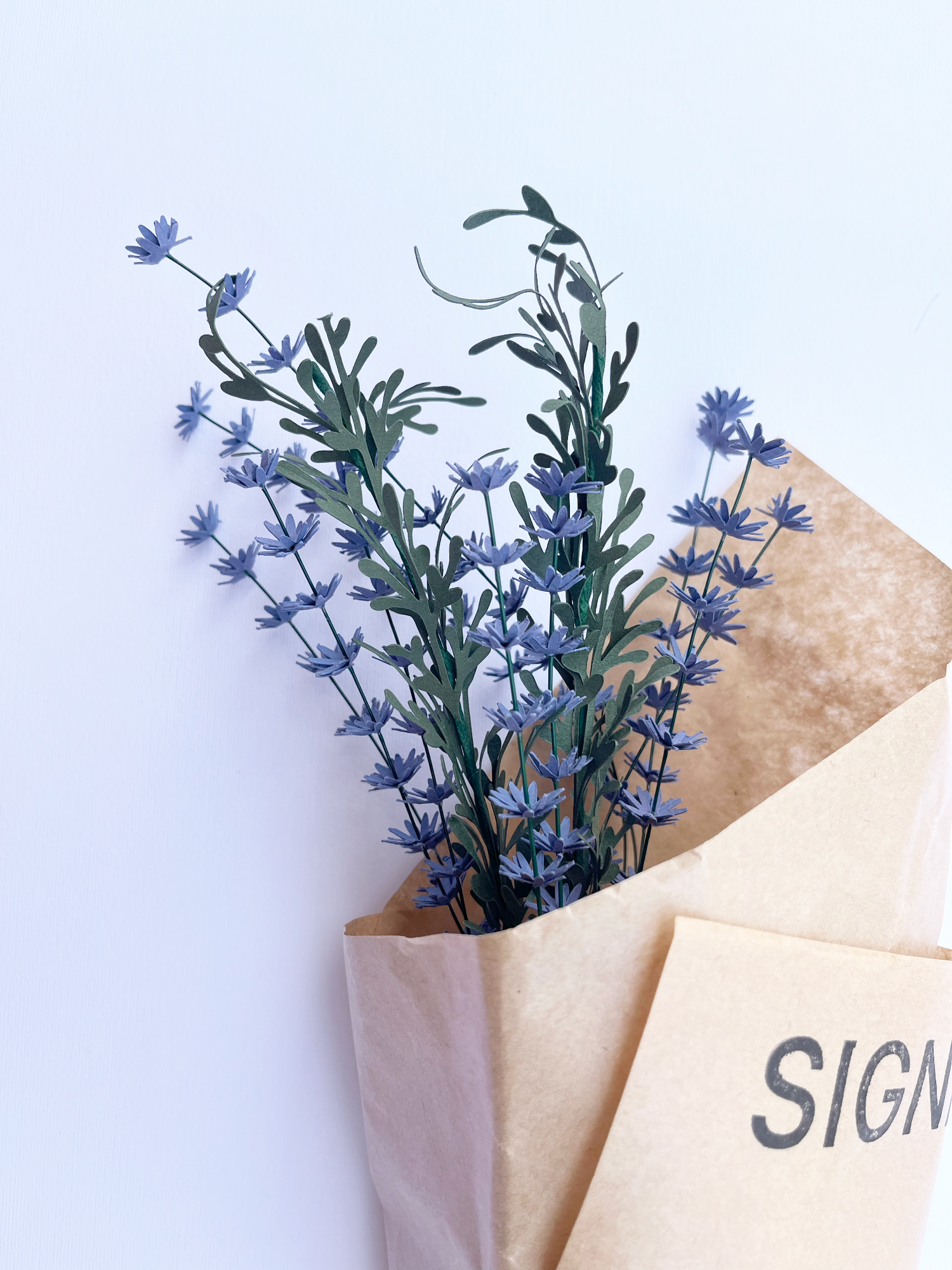 Lavender Paper Bouquet