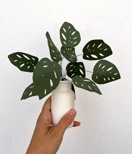 Mini Monstera | Handmade Paper Plant