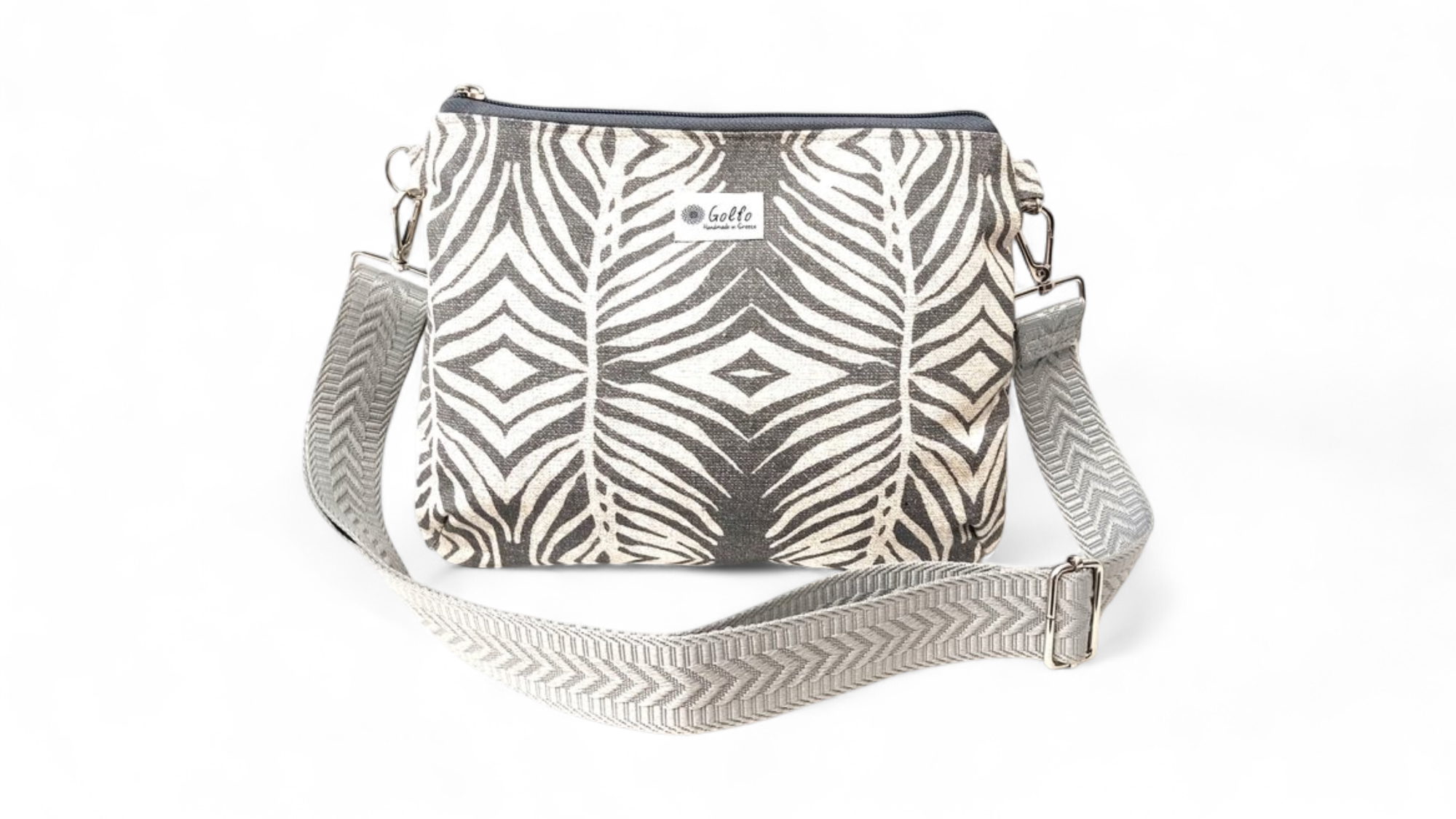 Τσάντα χιαστί οβάλ.