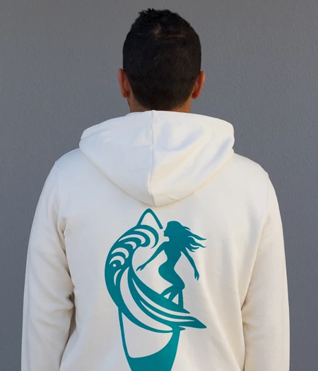 Men Brake the Waves-Zipper Hoodie