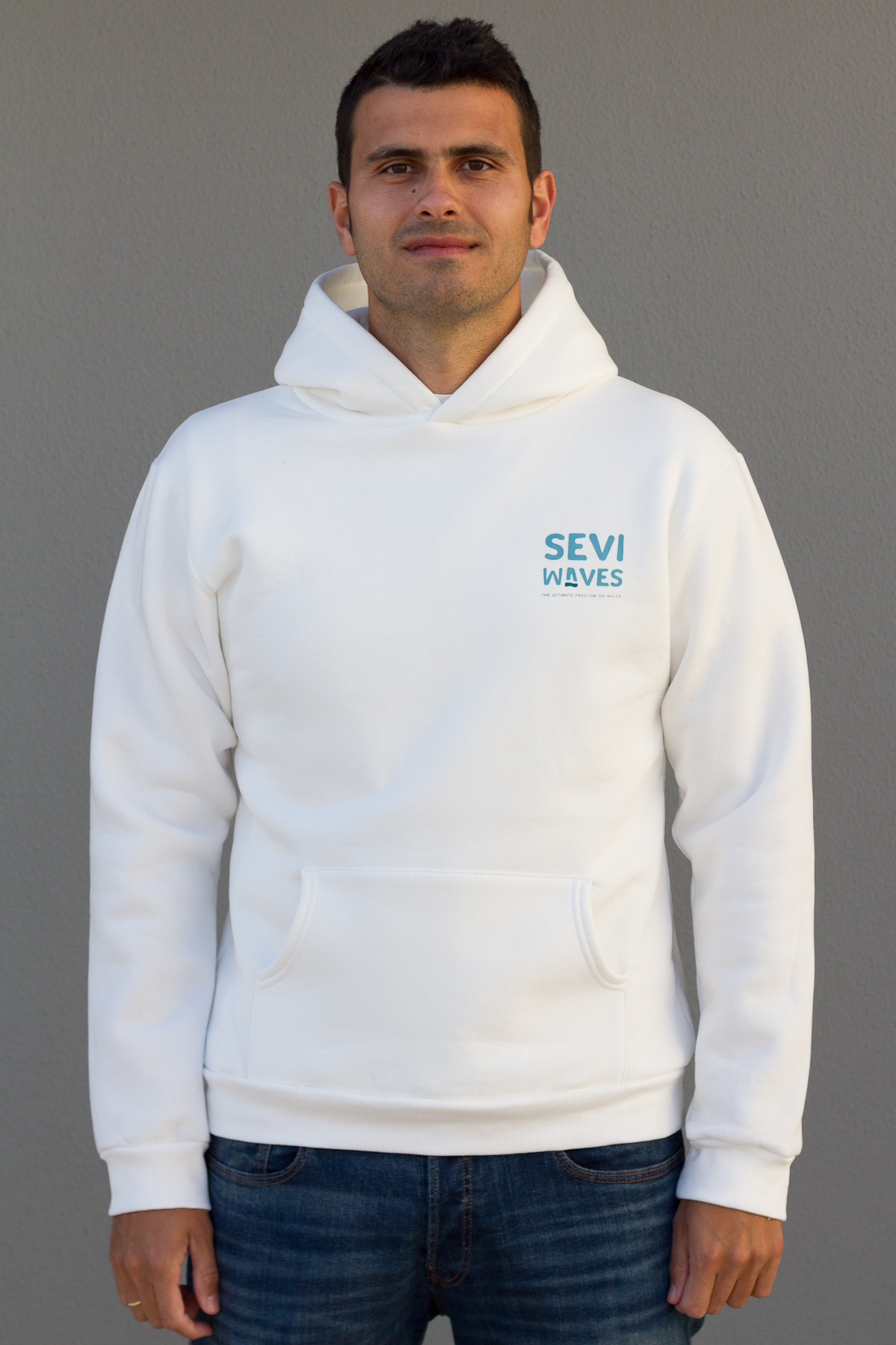 Men Cloud Wave-Hoodie
