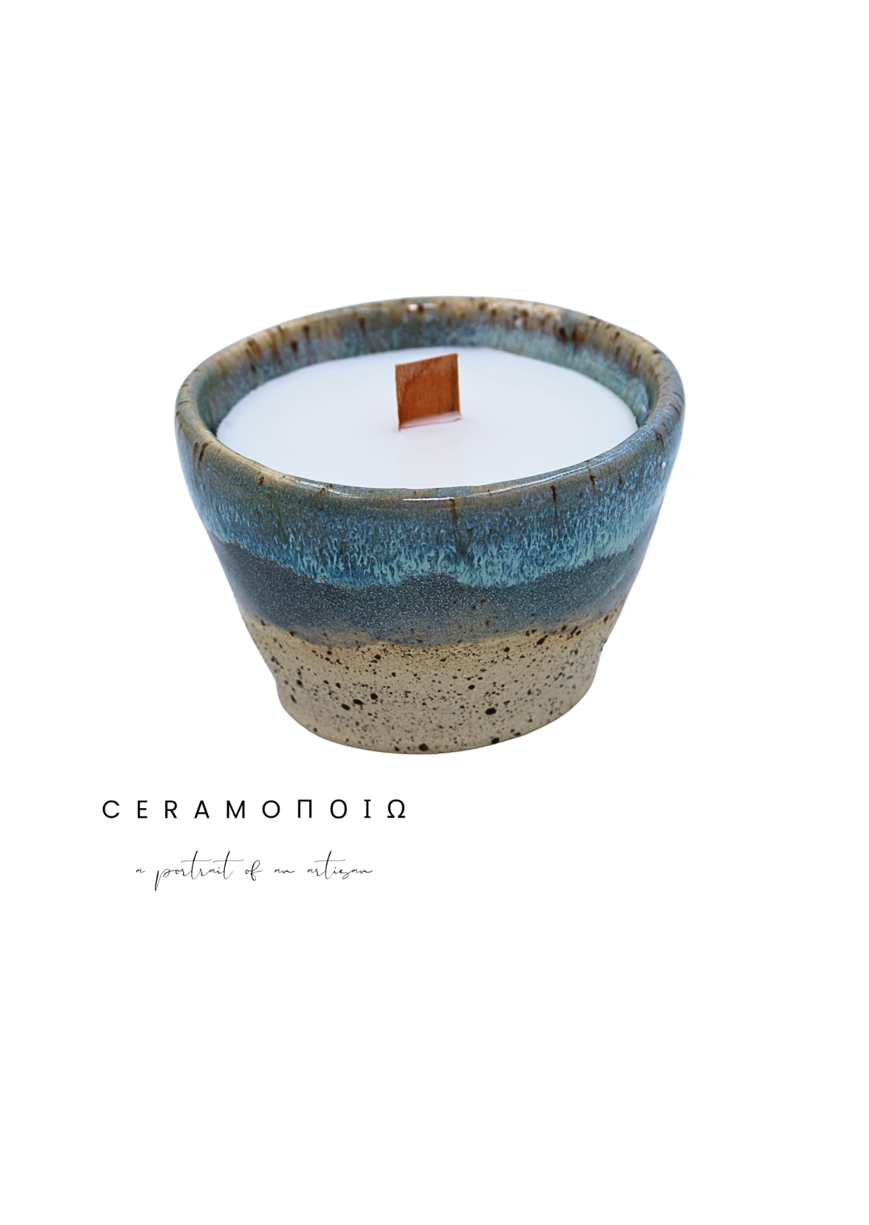 Ceramic Candle - Waves