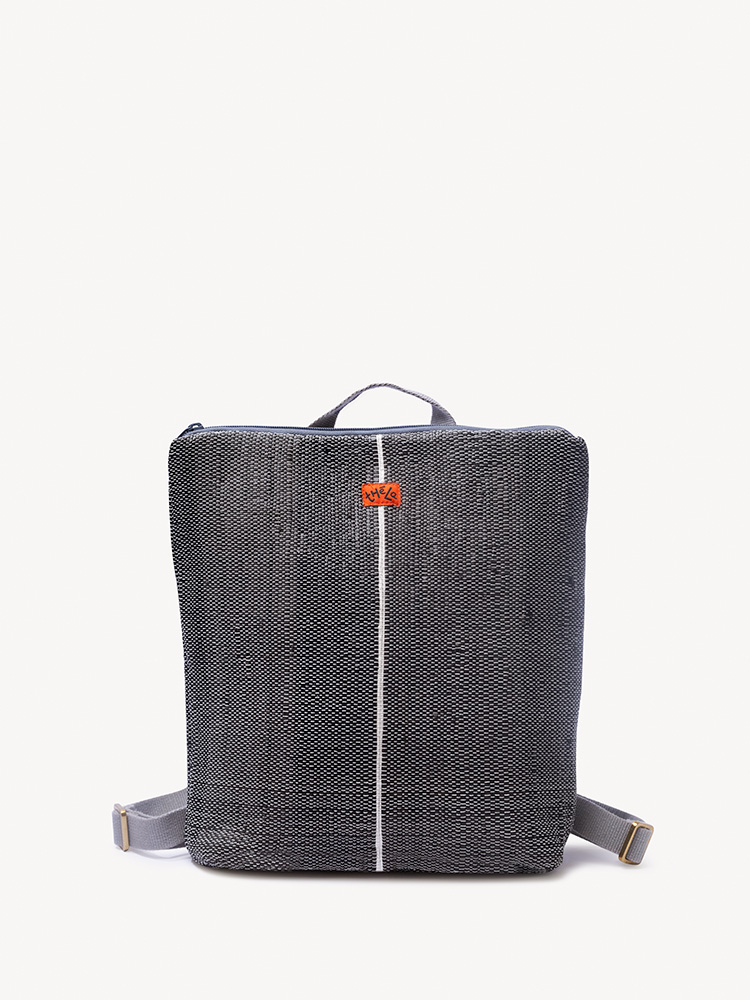 Vegan Medium Backpack in Black from Waste Plastic