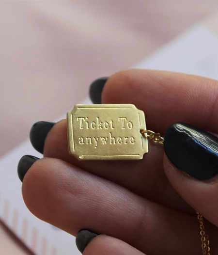 Ticket To Anywhere Necklace