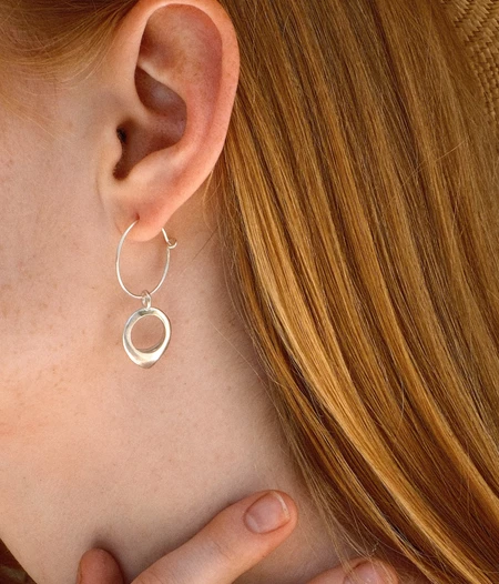 Pin drop earrings