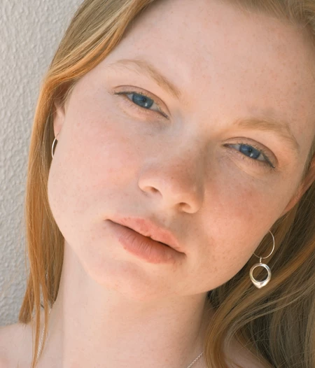 Pin drop earrings