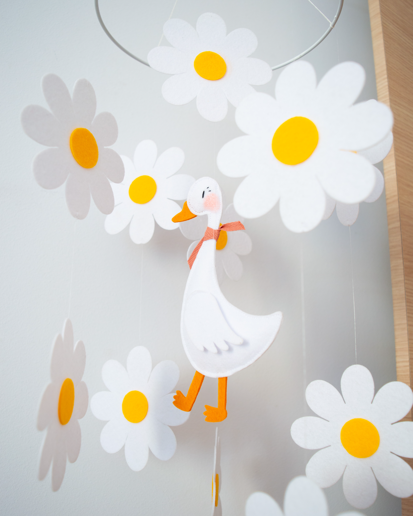 Κρεμαστό Mobile - Μαργαρίτες και Χήνα