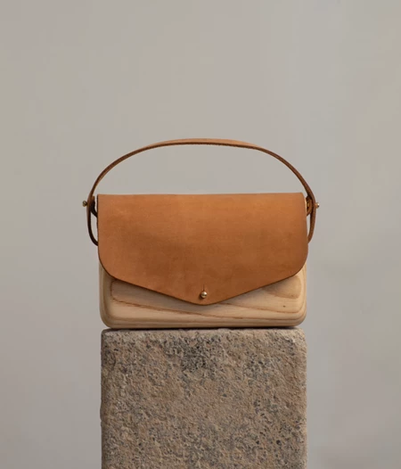 FORE Aya wooden handmade purse