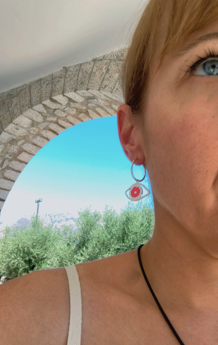 Σκουλαρίκια, κρίκοι με μάτι