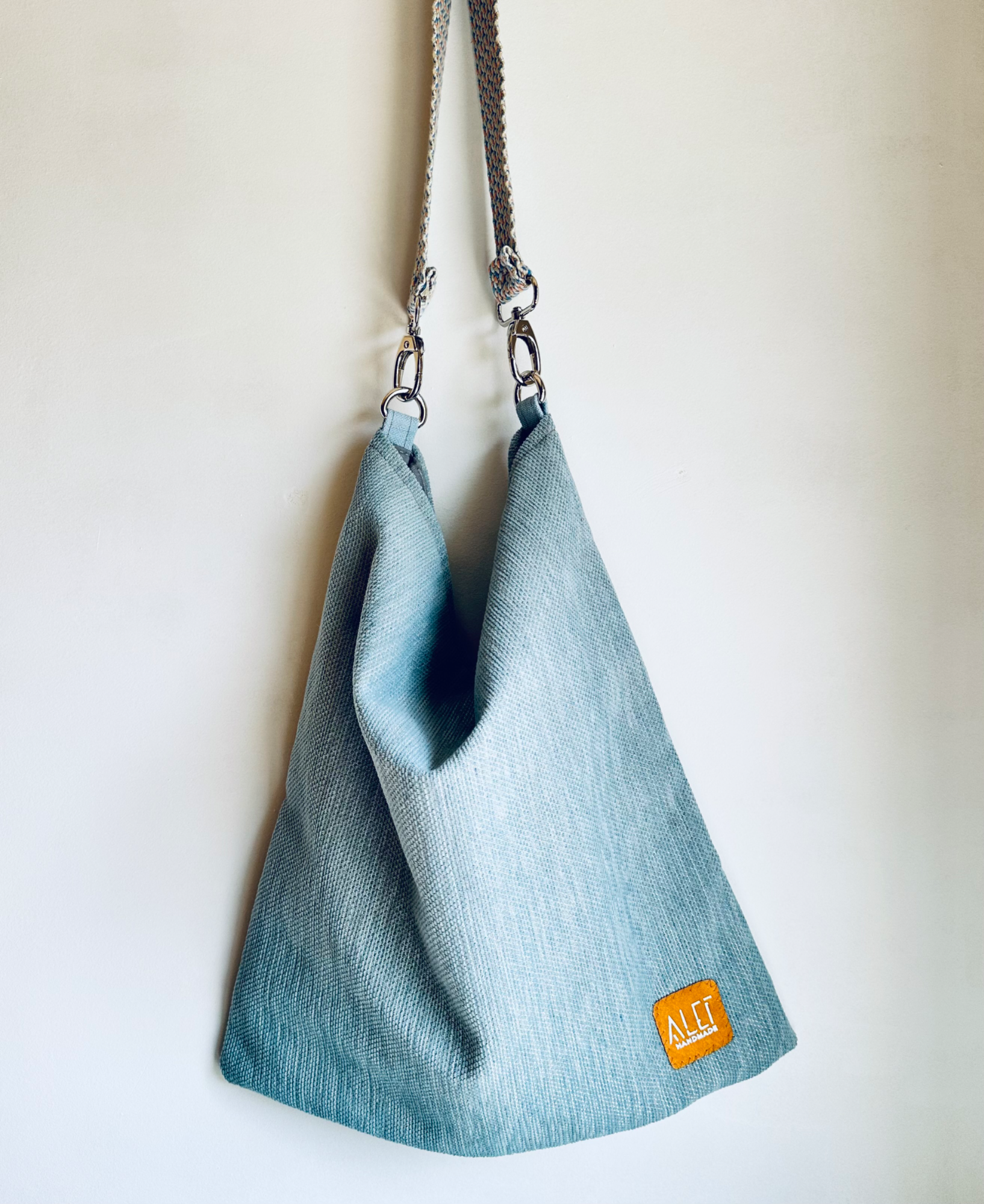 The City Shoulder Bag in Light Blue