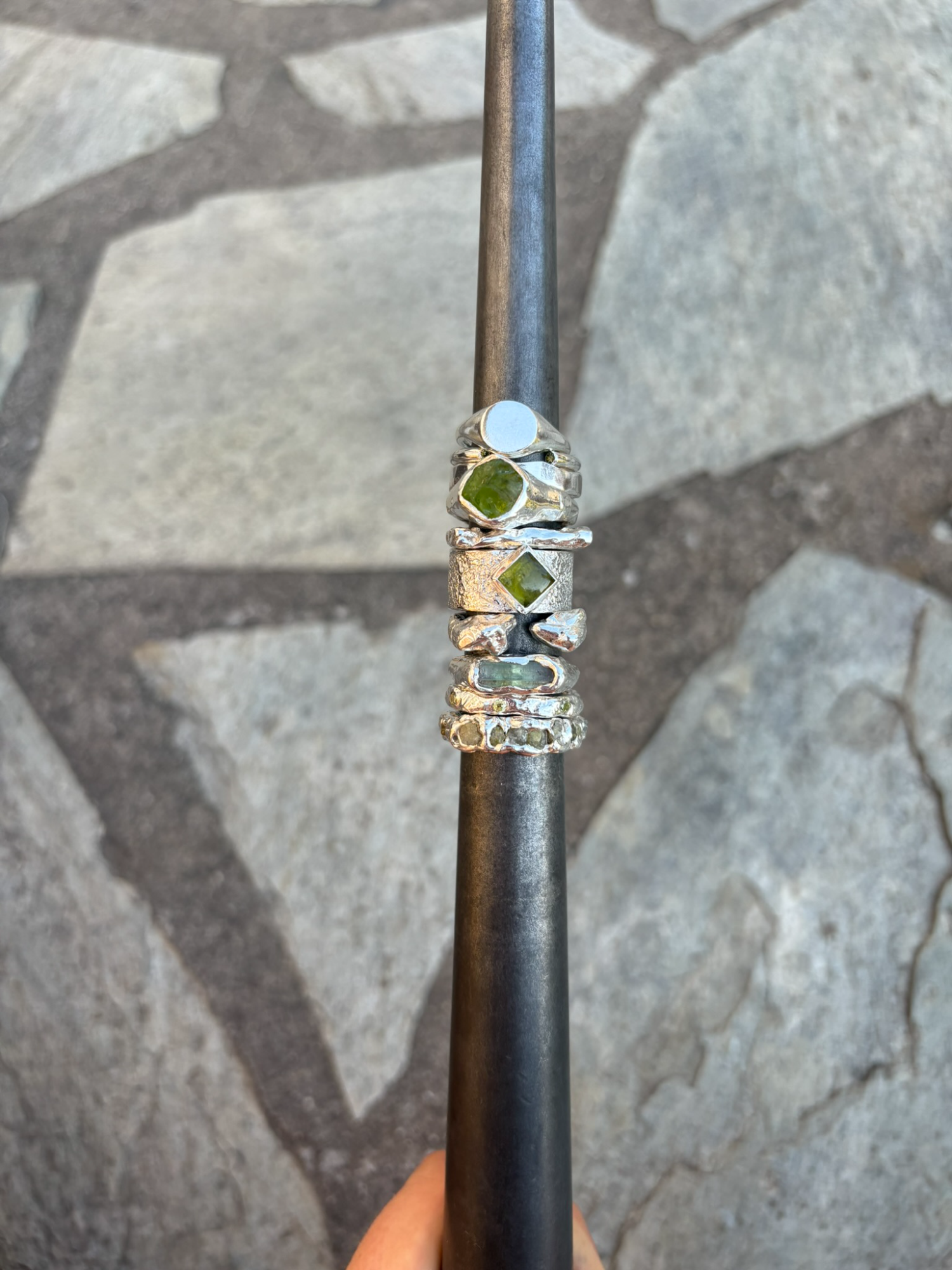 CHUNKY Peridot ring