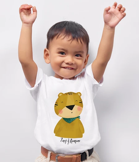 Κοντομάνικο T-Shirt Τιγράκι