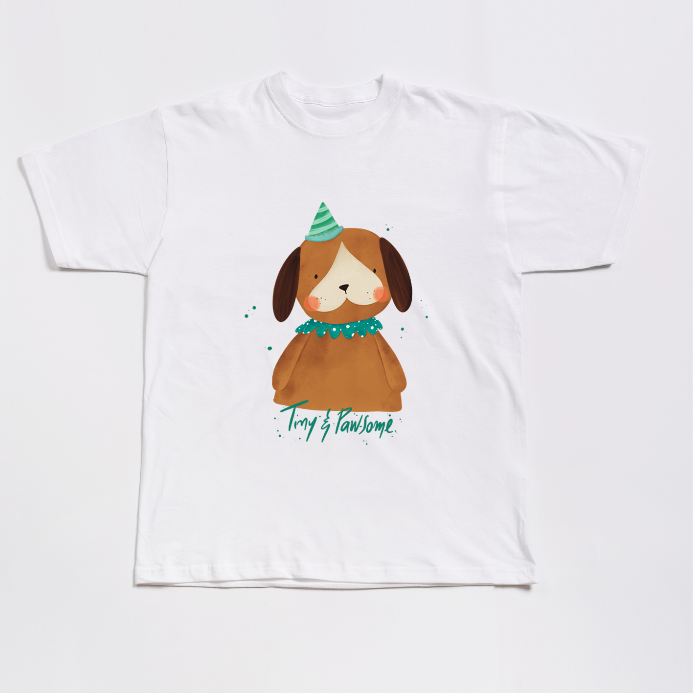 Κοντομάνικο T-Shirt Σκυλάκι Tiny & Pawsome