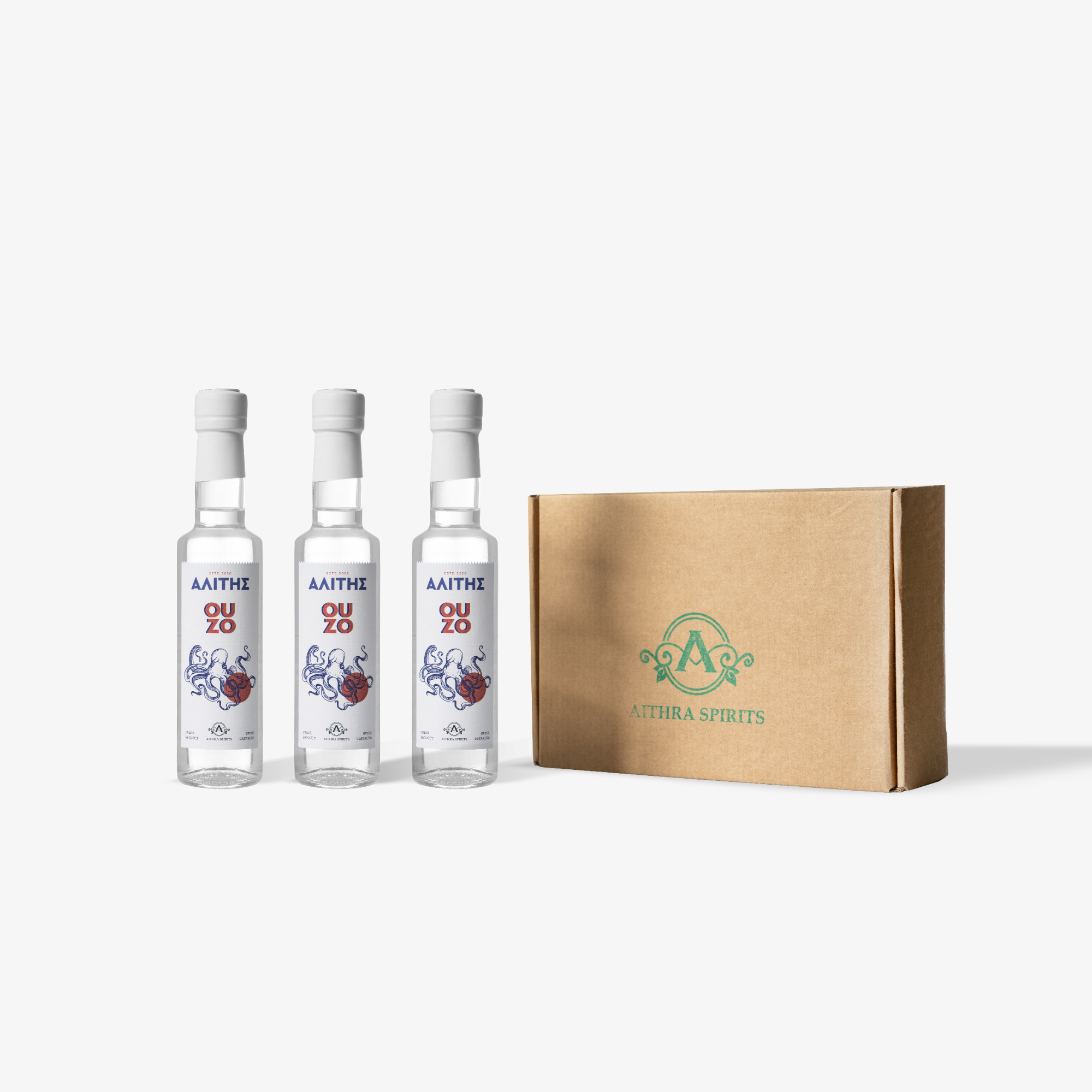 Gift box of Ouzo Halite (Αλίτης)