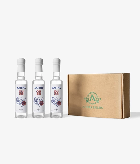 Gift box of Ouzo Halite (Αλίτης)