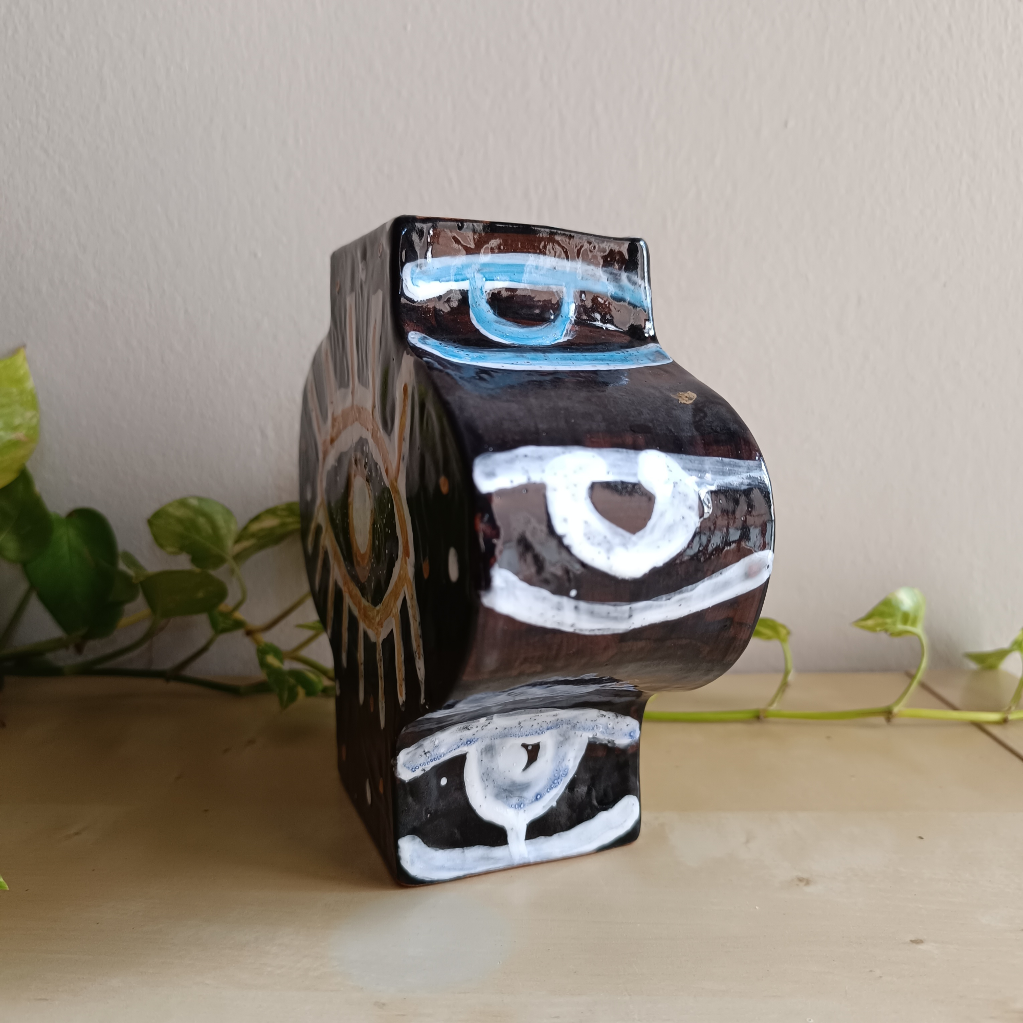 Handmade Ceramic Cosmic Eye Vase 