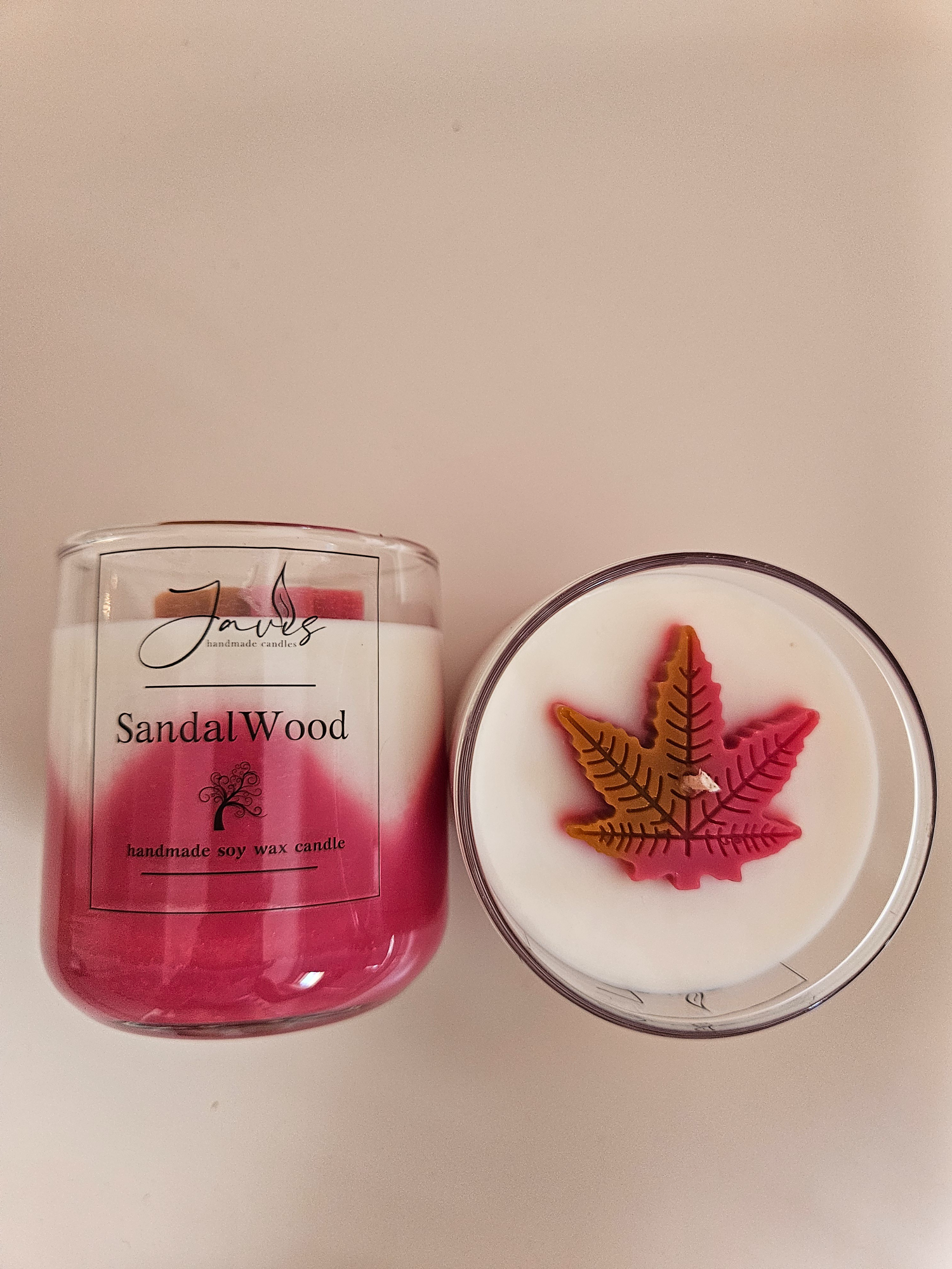 Sandalwood- Κερί σόγιας με άρωμα σανδαλόξυλο 