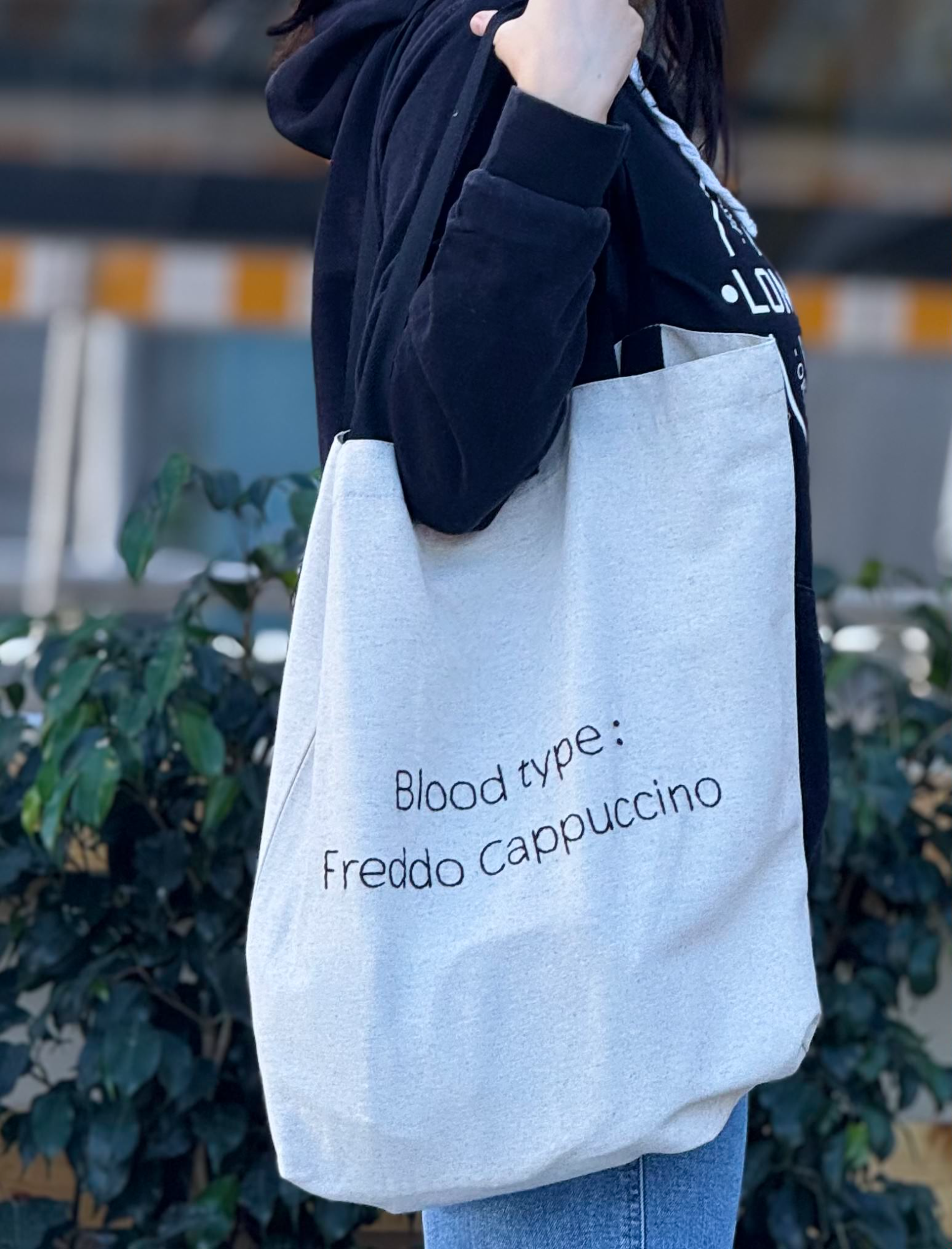 BLOOD TYPE: FREDDO ESPRESSO & BLOOD TYPE: FREDDO CAPPUCCINO- TOTE BAG