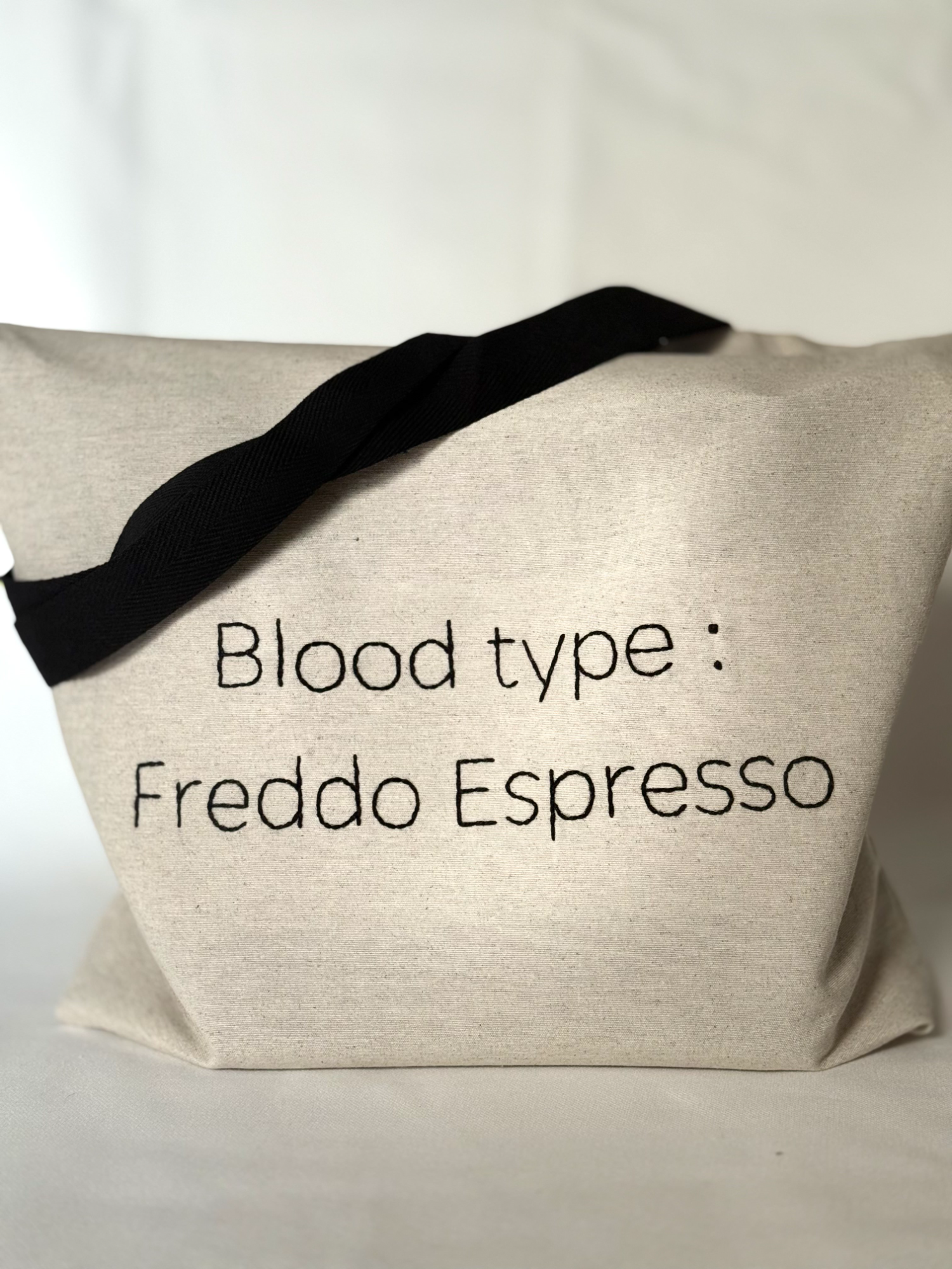 BLOOD TYPE: FREDDO ESPRESSO & BLOOD TYPE: FREDDO CAPPUCCINO- TOTE BAG