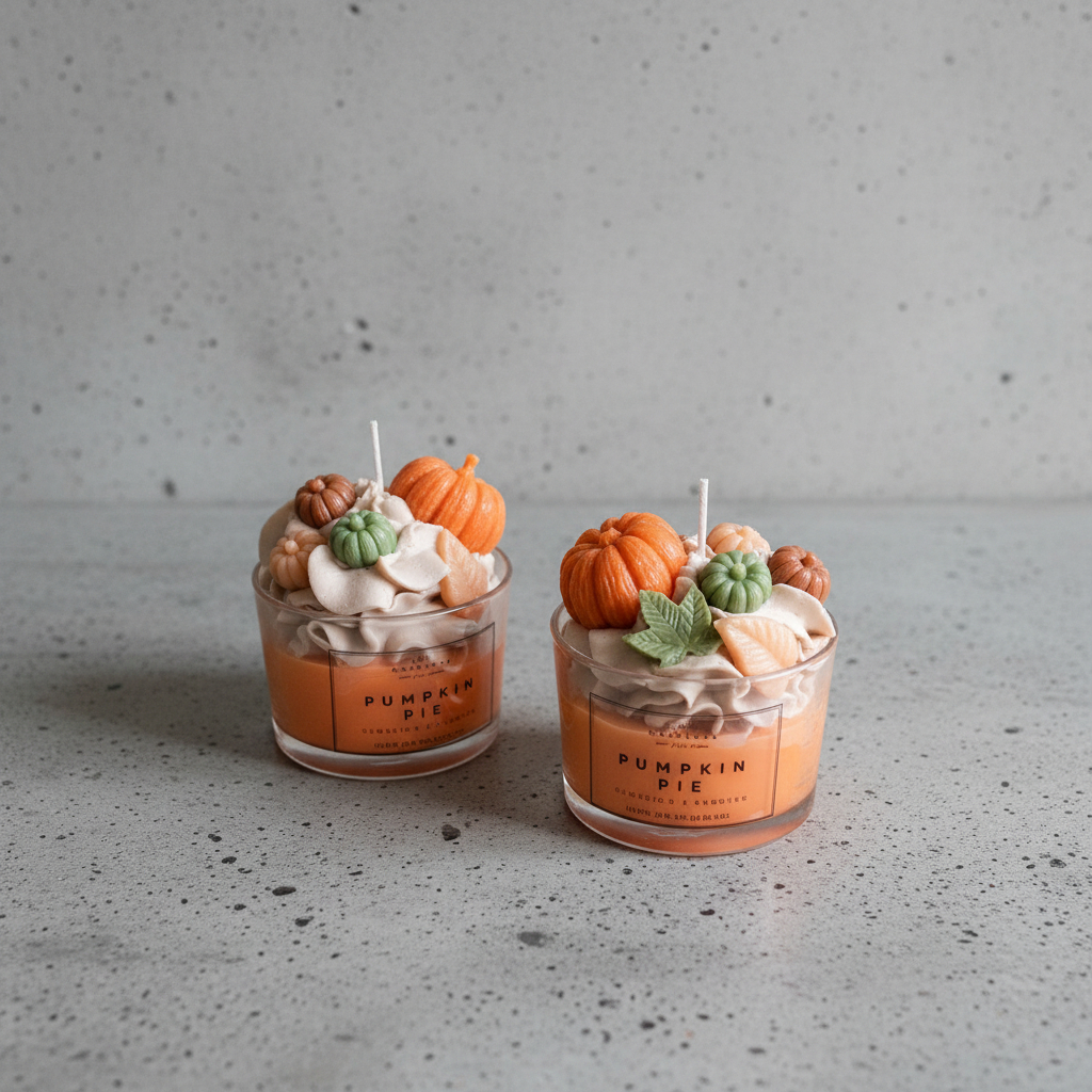 Χειροποίητο Κερί Σόγιας 'Pumpkin Pie'
