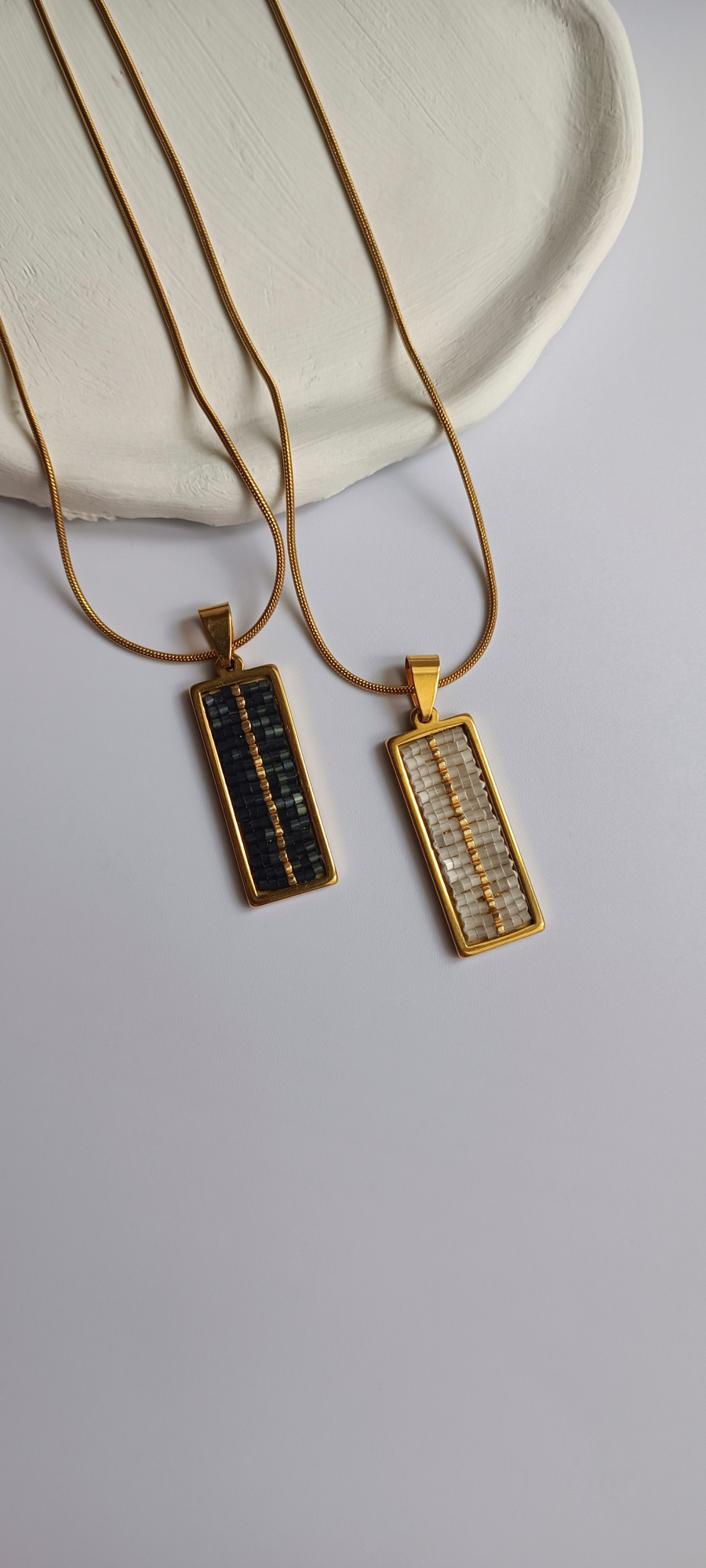 Χειροποίητο Κολιέ Με Χάντρες Miyuki 