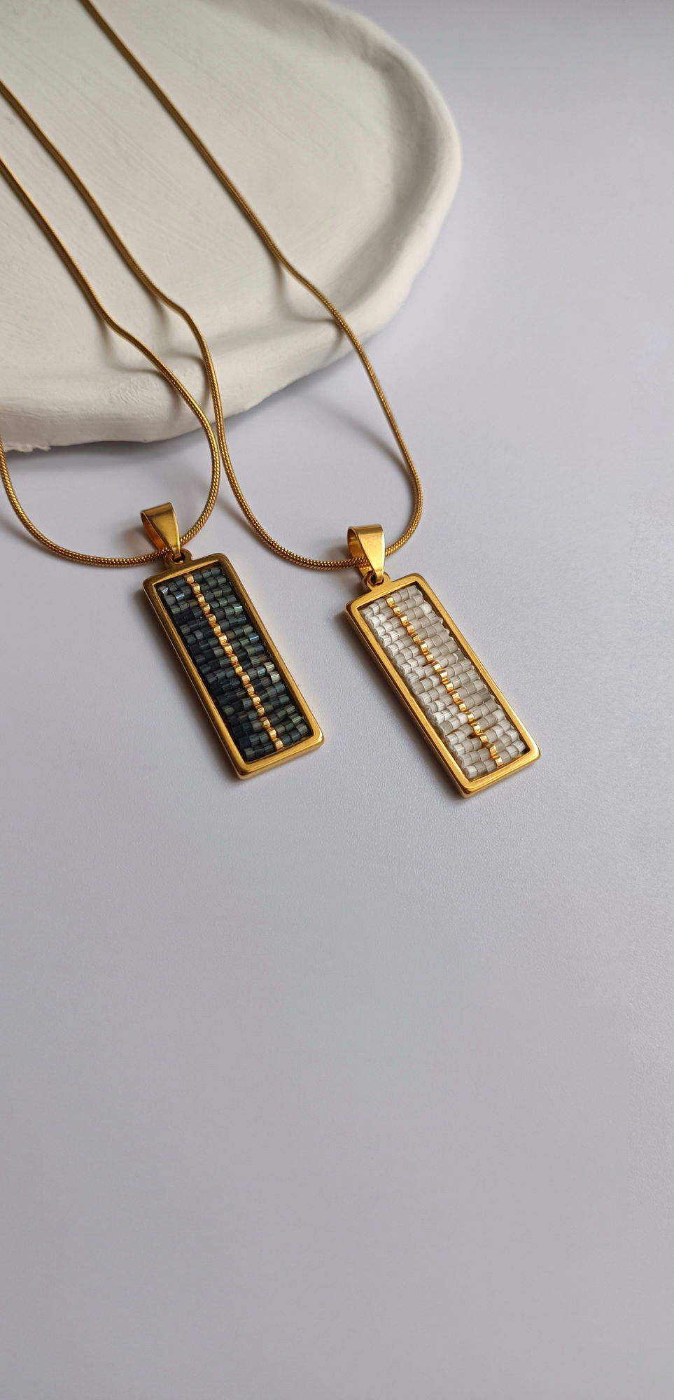 Χειροποίητο Κολιέ Με Χάντρες Miyuki 