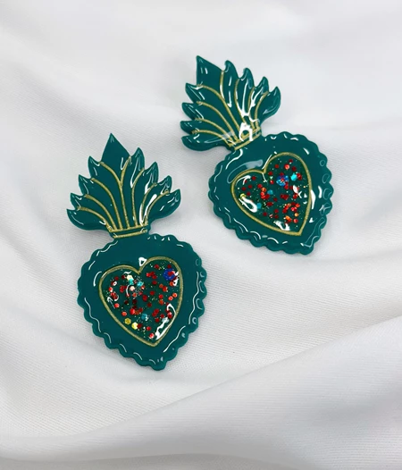 ''Sacred Heart'' Earrings ❤️🔥