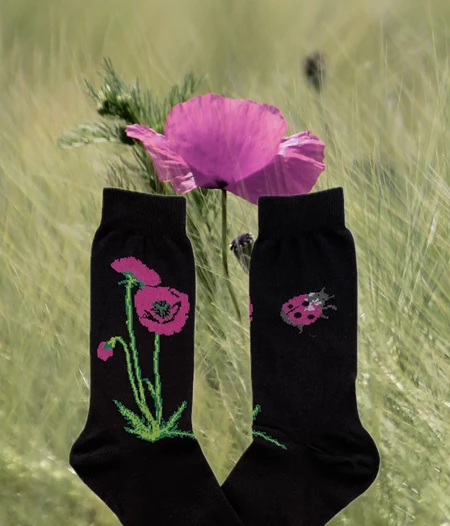 ORATIA Unisex Magenta Paparouna Socks