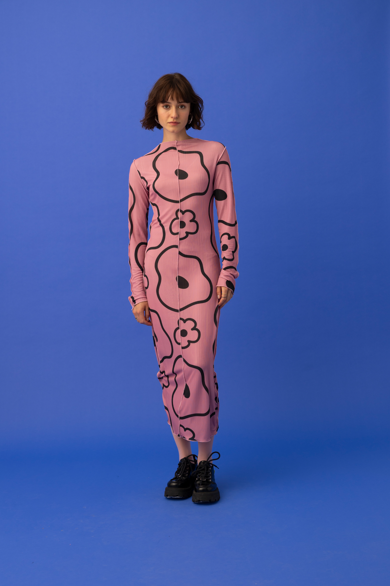 LILLIANA MAXI DRESS-MINIMAL FLORAL