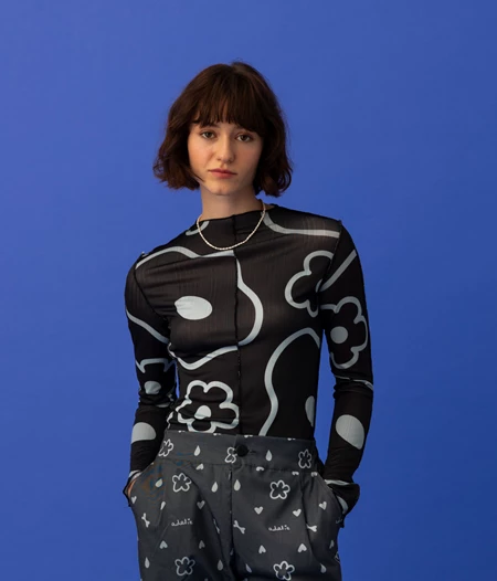 LILLY TOP-MINIMAL FLORAL