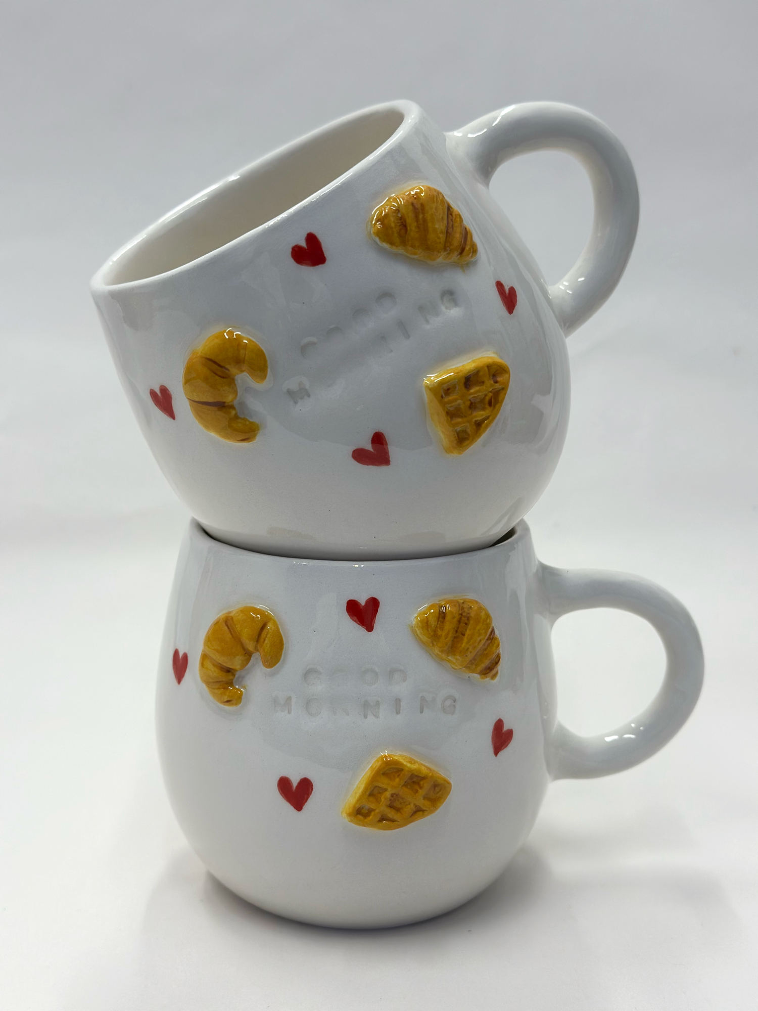 “Good morning” Ceramic mug 🥐