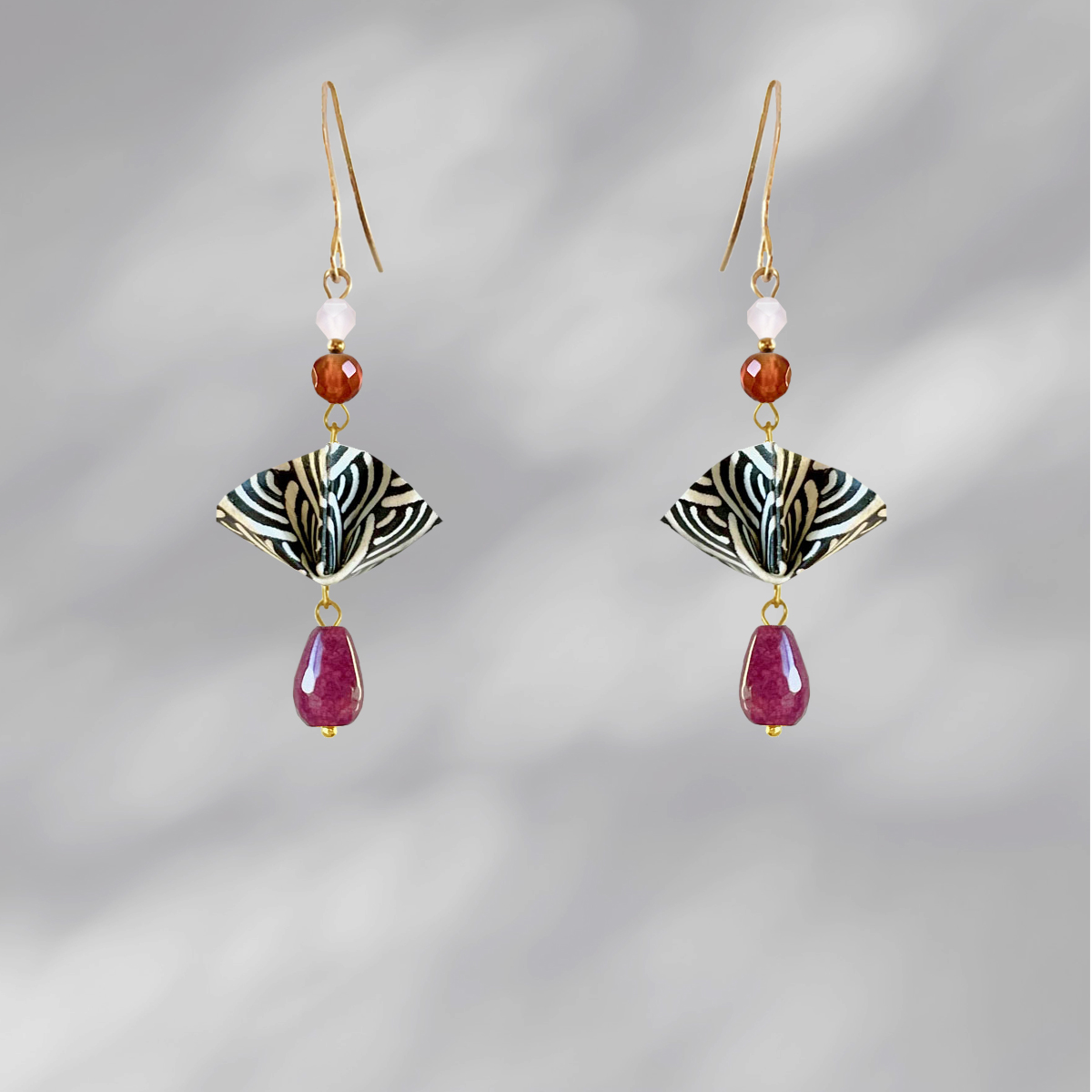 Mosaic Floating Guitana Οριγκάμι Σκουλαρίκια