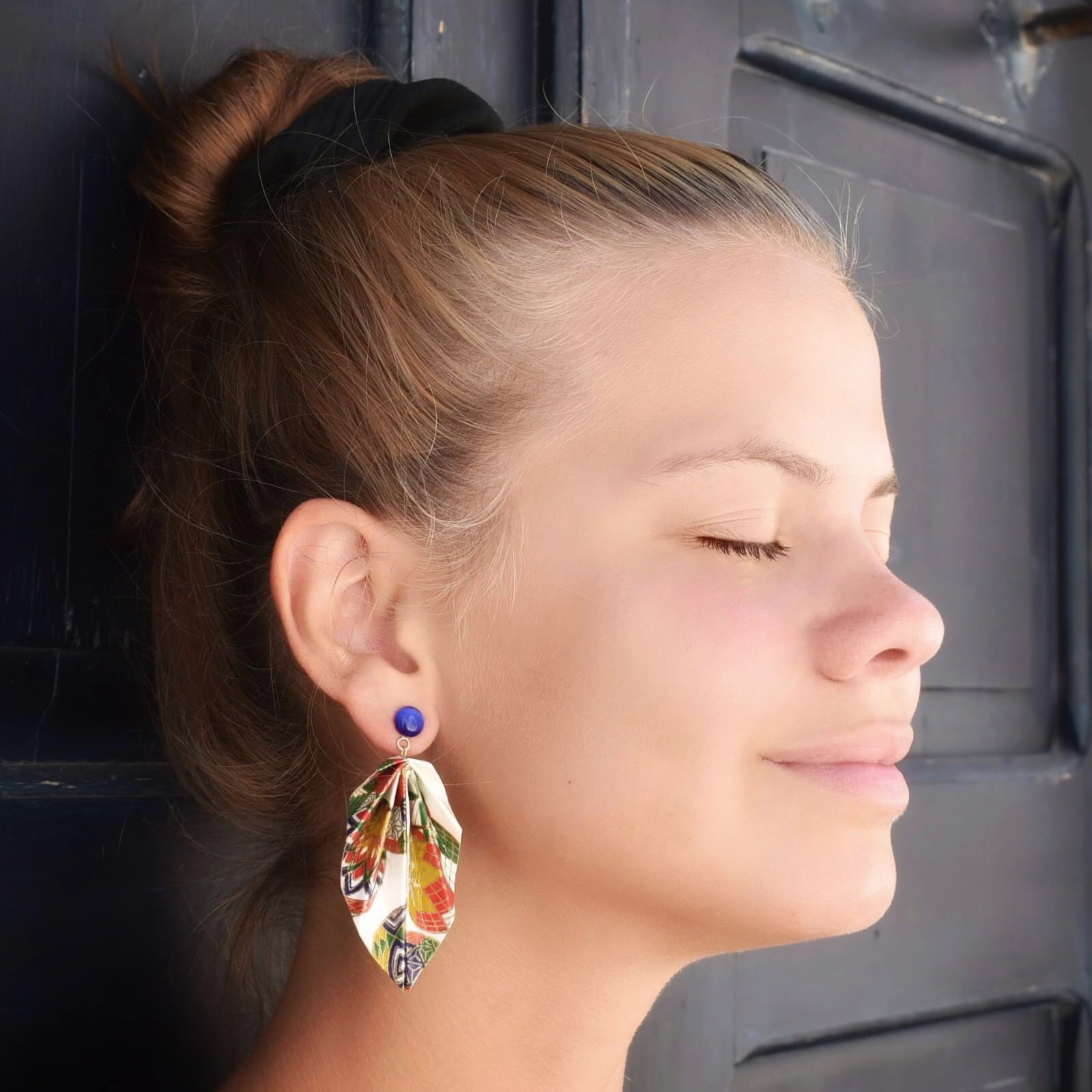 De Stijl Origami Earrings