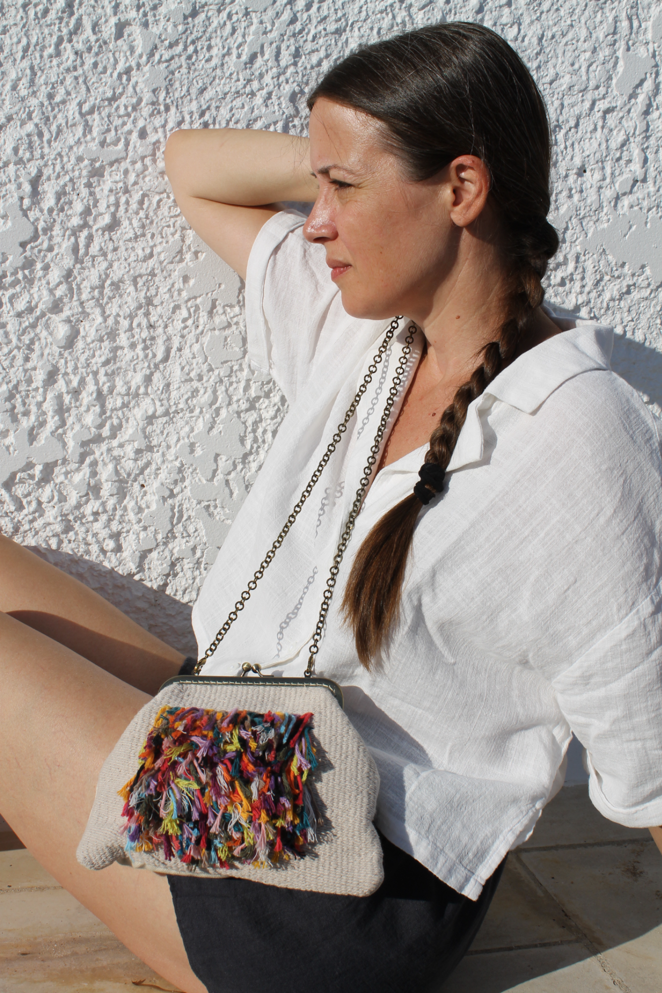 Handwoven bag - one unique piece