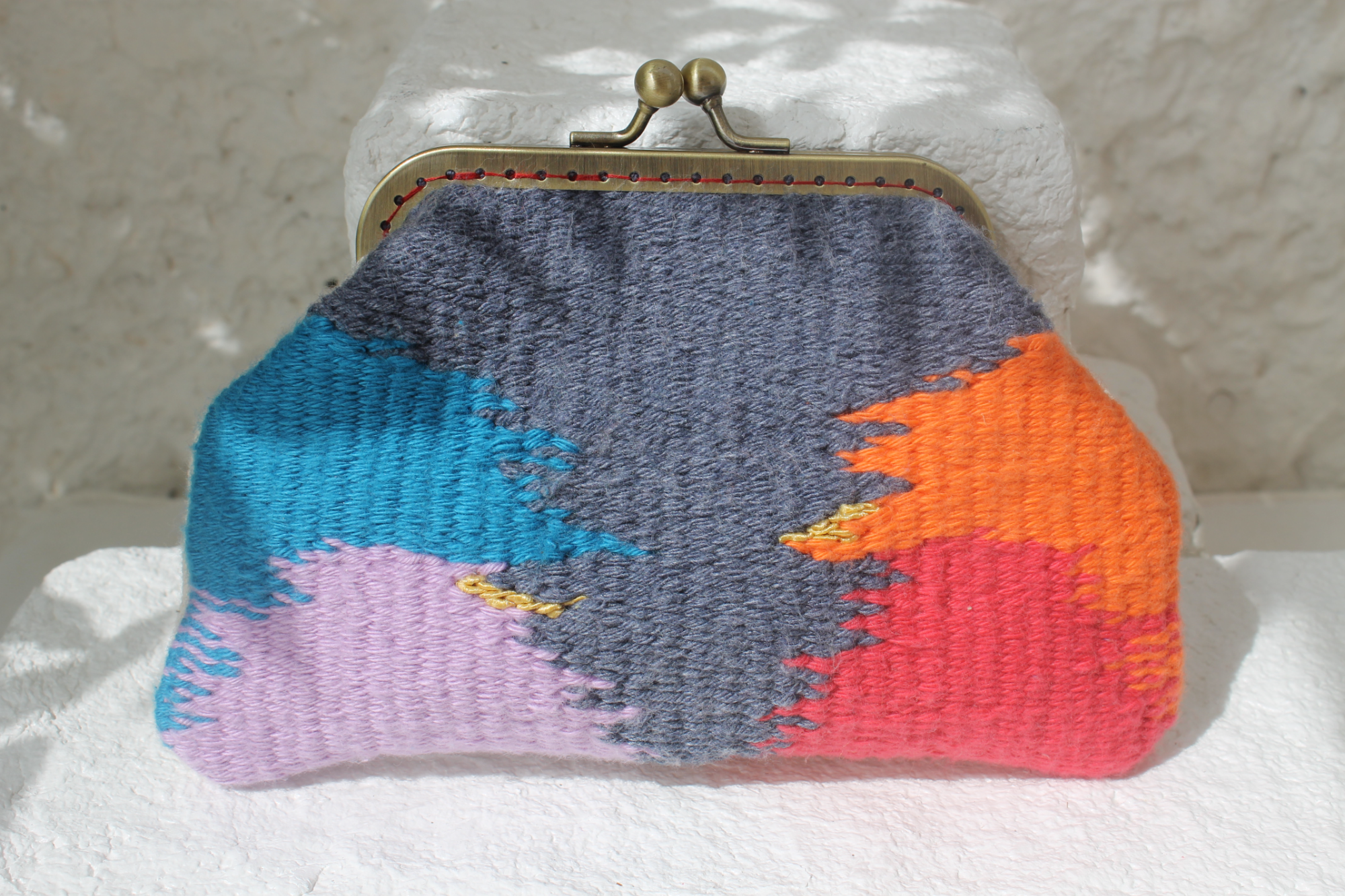 Handwoven coin purse - one unique piece