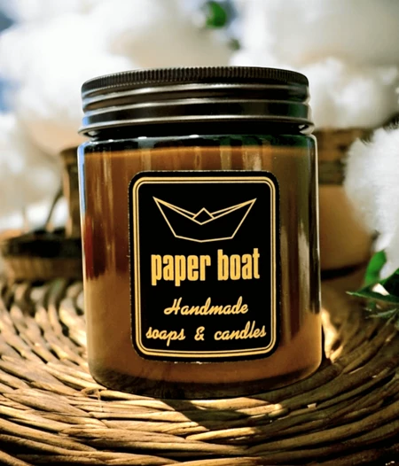 Natural 100% Soy Cotton Scented Candle