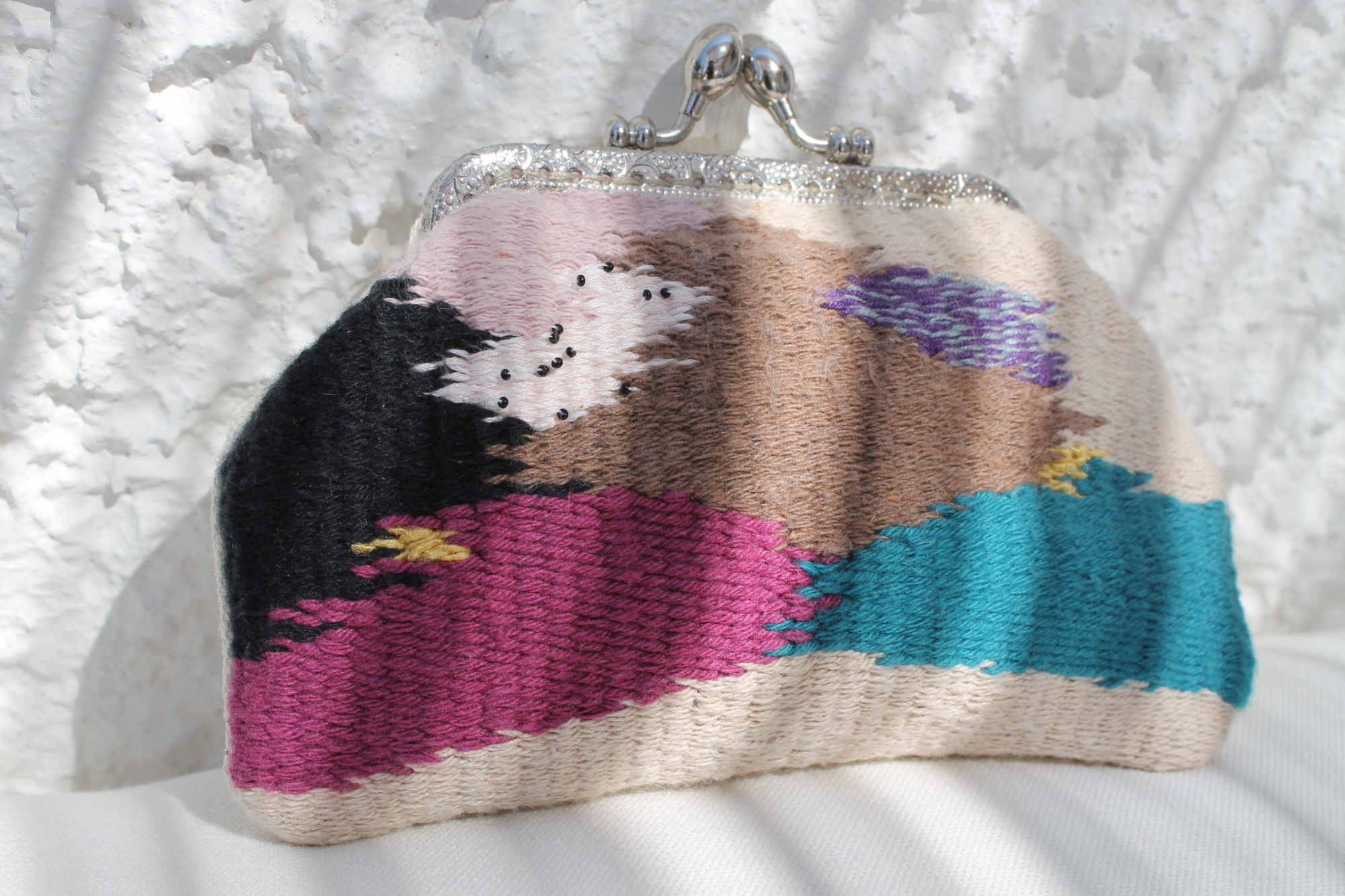 Handwoven coin purse - one unique piece