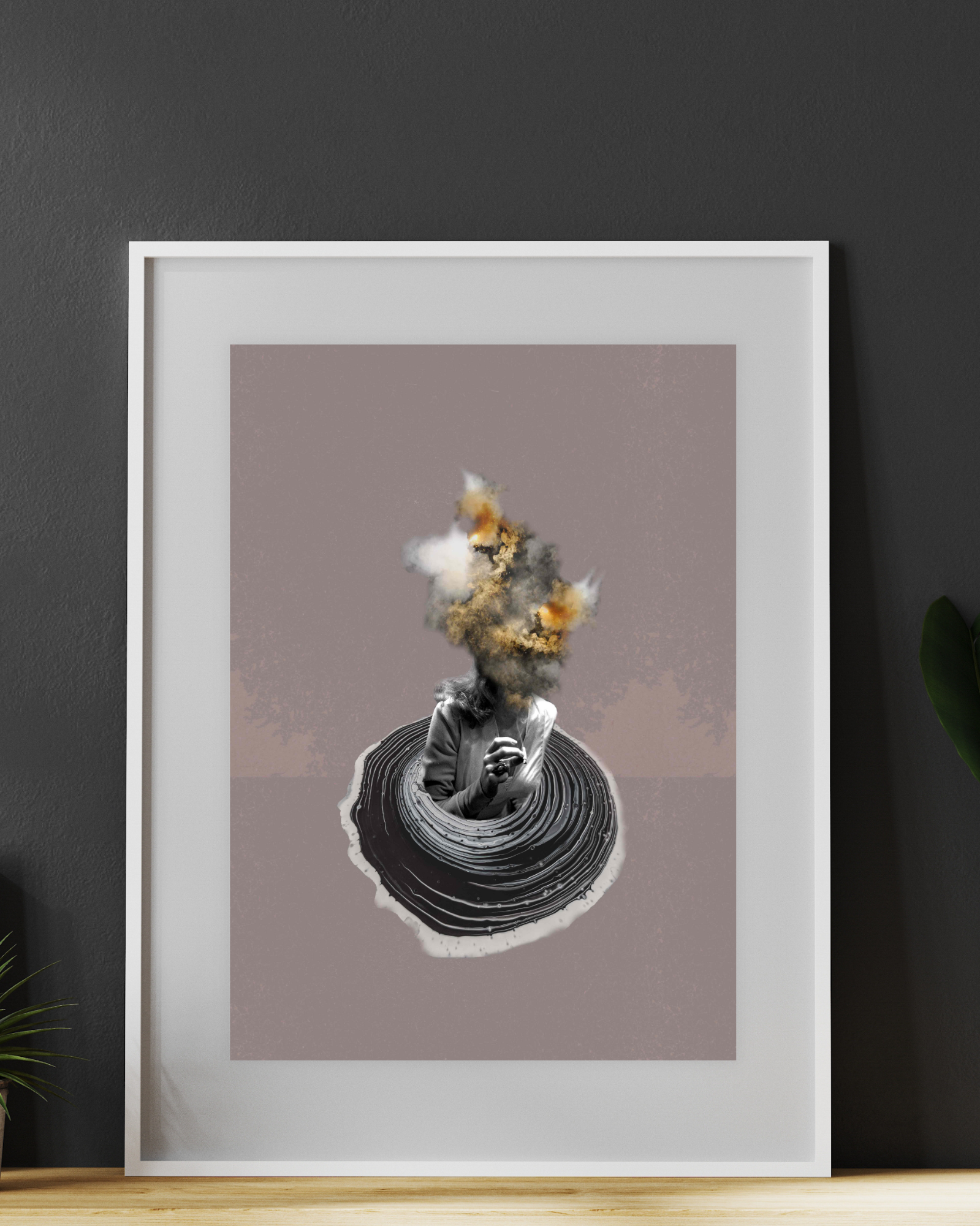 Explosion Hazard | Surreal Collage Art Print 