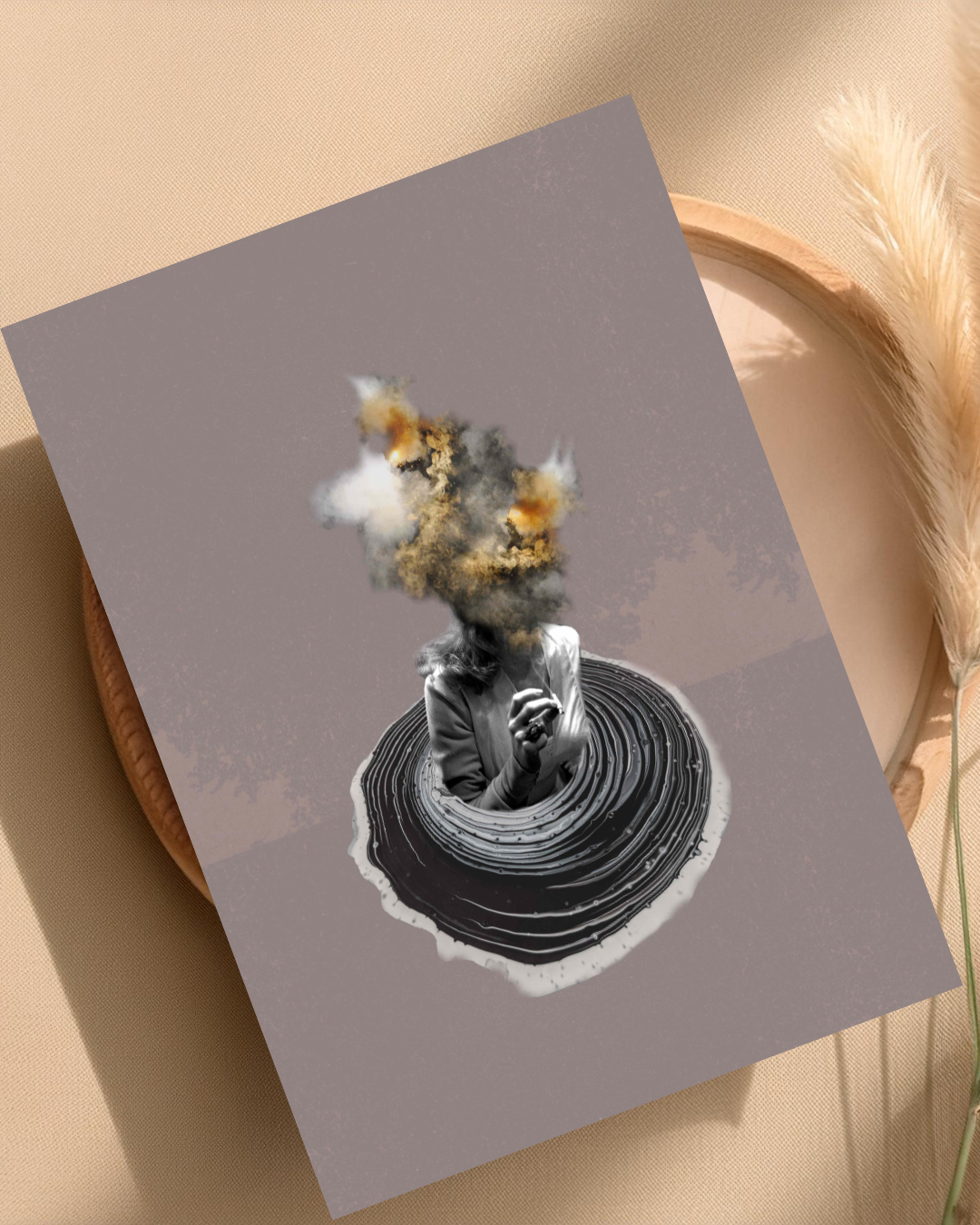 Explosion Hazard | Surreal Collage Art Print 