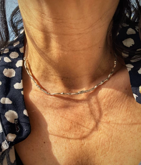 Silver Branch Choker