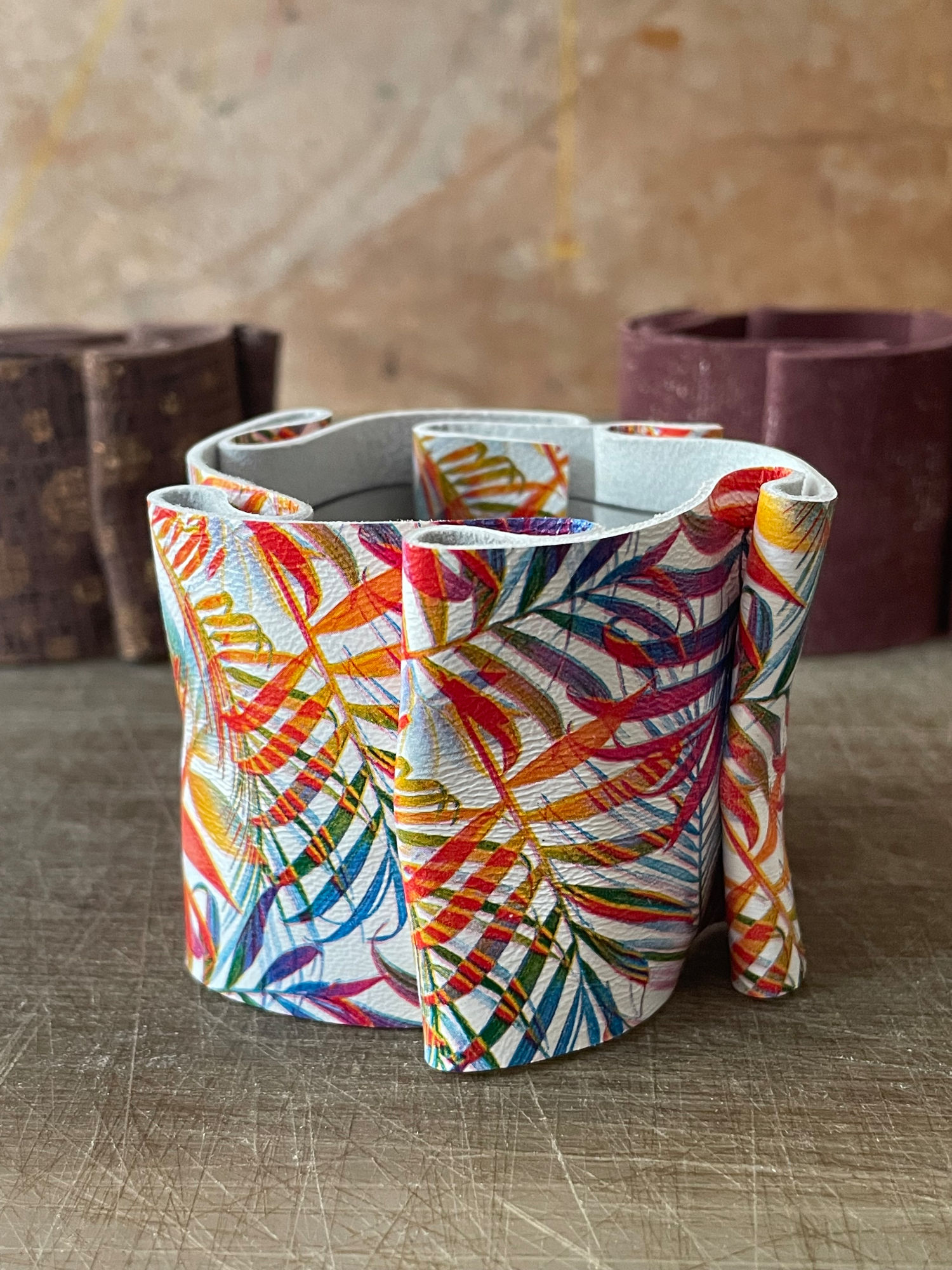 Leather Cuff - Φαρδύ Δερματινο Βραχιόλι &quot;Μαίανδρος&quot;