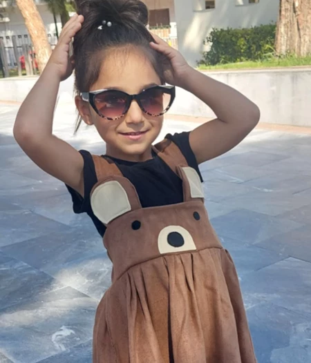 Bear pinafore dress