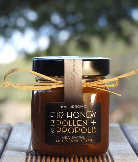 Fir honey with pollen & propolis.
280gr
