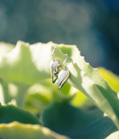 Broken Heart Hoop Earrings-Love You to Death Collection