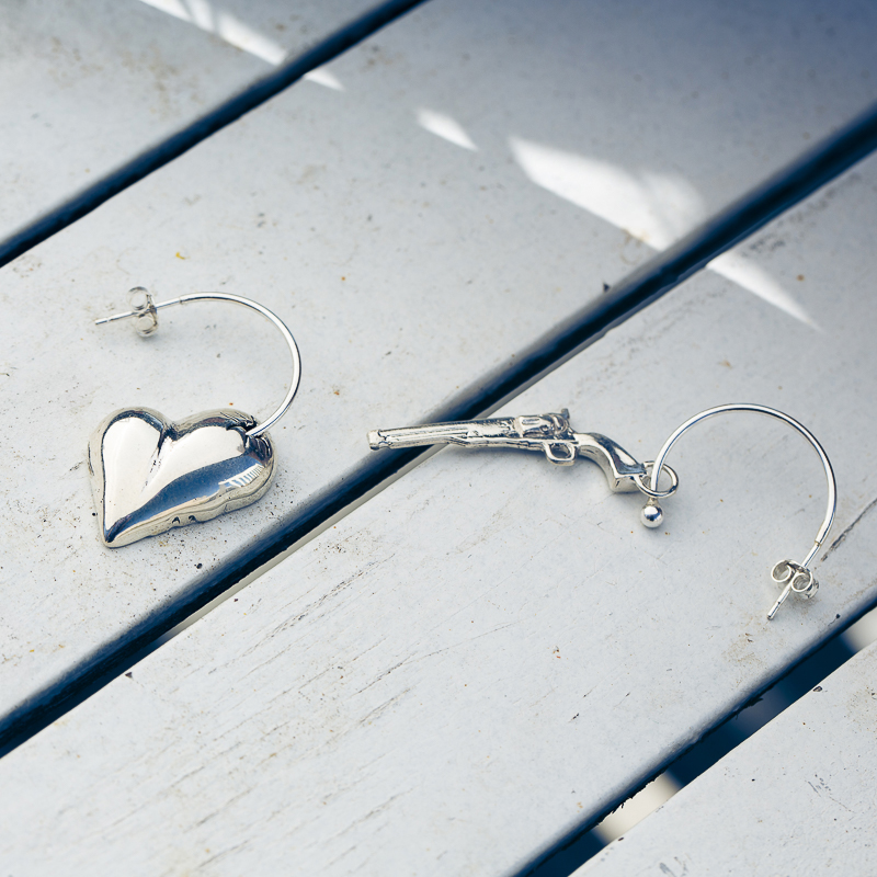 Shot Through the Heart Set of Earrings-Love You to Death Collection