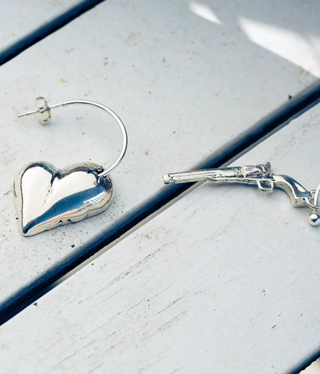 Shot Through the Heart Set of Earrings-Love You to Death Collection
